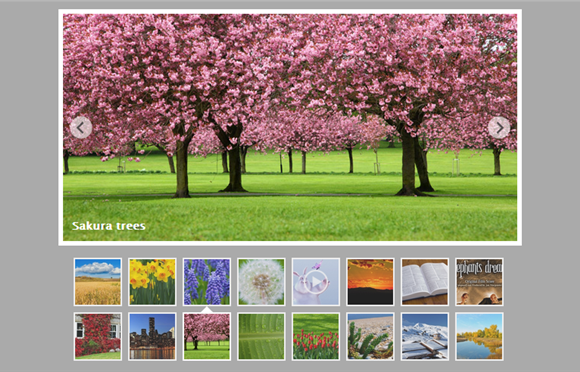 jQuery Slider with Multiple Rows Thumbnails