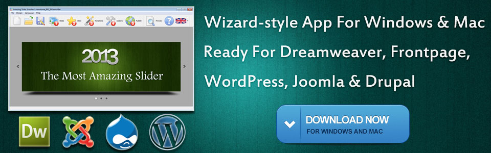 WordPress Slideshow Plugin, Joomla Slideshow Module, Drupal Slideshow Module